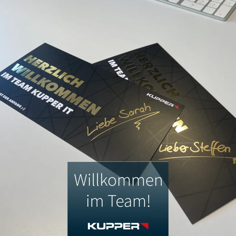 Onboardingkarte bei der KUPPER IT